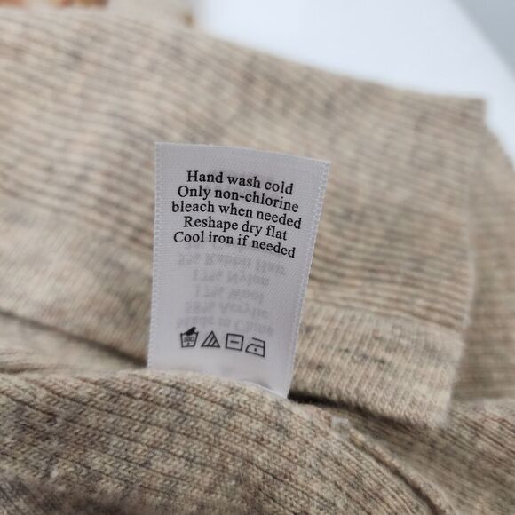 Coldwater Creek Cardigan Sweater Medium Wool Cashmere Rabbit Blend Button Floral - Picture 9 of 9